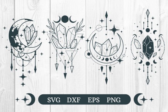 Download Crystal Mystical SVG, Celestial Magic - Celestial Collection