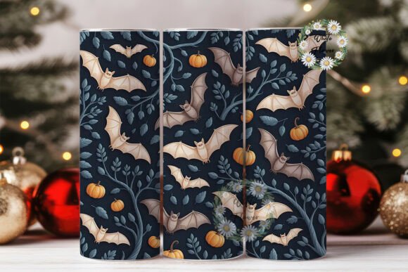 Download Spooky Bats Halloween 20oz Tumbler Wrap - Spooky bats Collection
