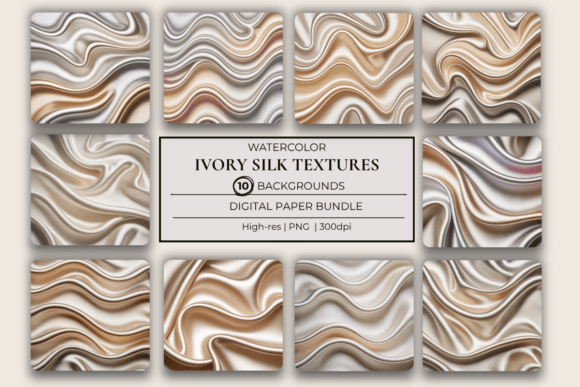 Download Ivory Silk Textures Background Set - Texture Collection