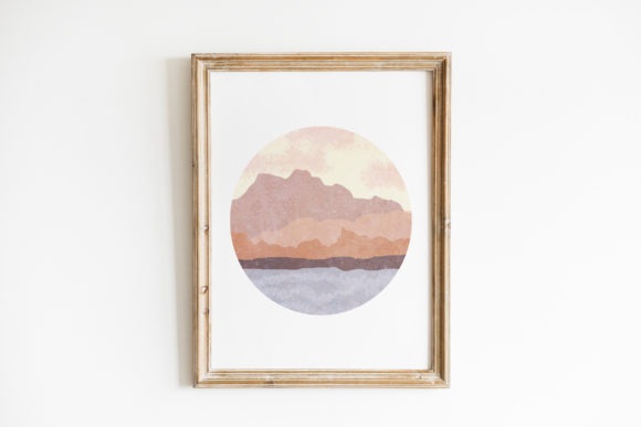 Download Printable Wall Art Boho Mountain Poster - Premium Resources