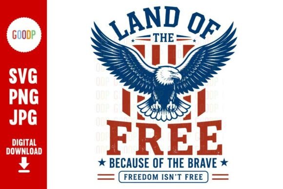 Download Patriotic Eagle Land of the Free PNG - Land Collection