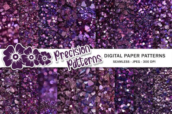 Download Luxury Purple Glitter Seamless Textures - Texture Collection