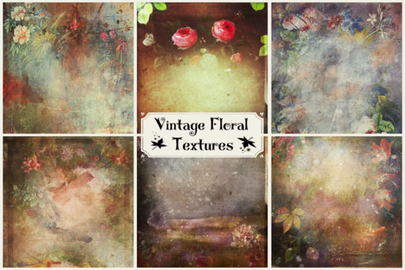Download Vintage Floral Textures, Art Textues - Texture Collection