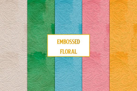Download Embossed Floral Textures - Texture Collection