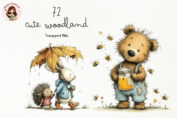 Download Cute Woodland Animals PNG Clipart - Land Collection