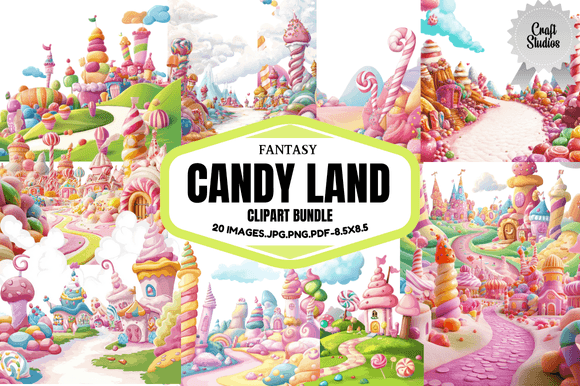 Download Fantasy Candy Land Clipart - Land Collection