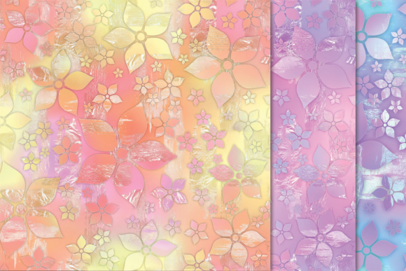 Download 12 JPG Pastel Foil Floral Textures - Texture Collection