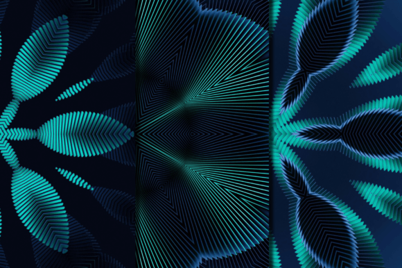 Download Teal Color Modern Floral Textures Pack - Texture Collection