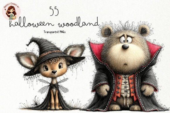 Download Cute Halloween Woodland PNG Clipart - Land Collection