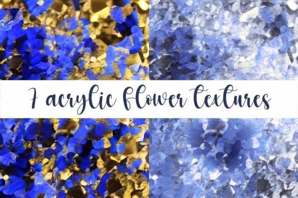 Download 7 Abstract Acrylic Flower Textures - Texture Collection