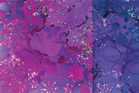 Download 14 JPG Luxurious Glitter Floral Textures - Texture Collection